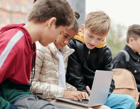 Kid learning hindi and english